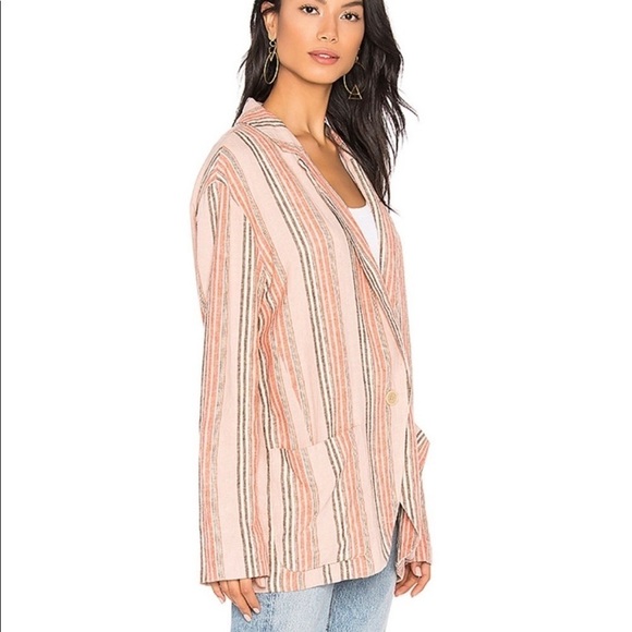 NWT Free People Simply Stripe Blazer - Picture 2 of 15